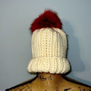 White winter hat